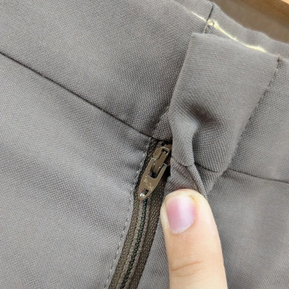 VTG Levi Strauss Trousers Men's 34x32 Brown Talon Zip Flare Straight Leg 70s